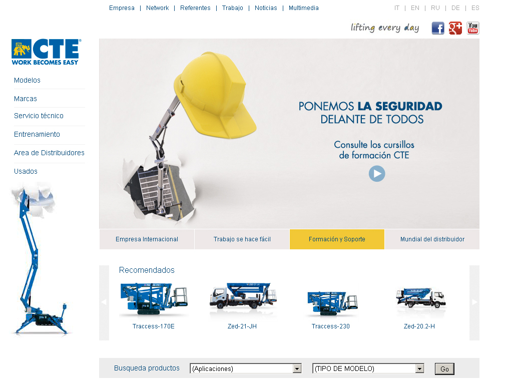 Attivata la versione in lingua spagnola del sito web CTE